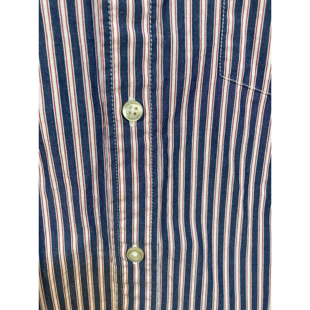GAP Mens Striped Button Down Shirt Long Sleeve Casual Business Size L - Picture 7 of 12